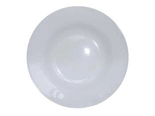 PIATTO FONDO BIANCO IN PORCELLANA- - cm.20 - 12 pezzi XTRA