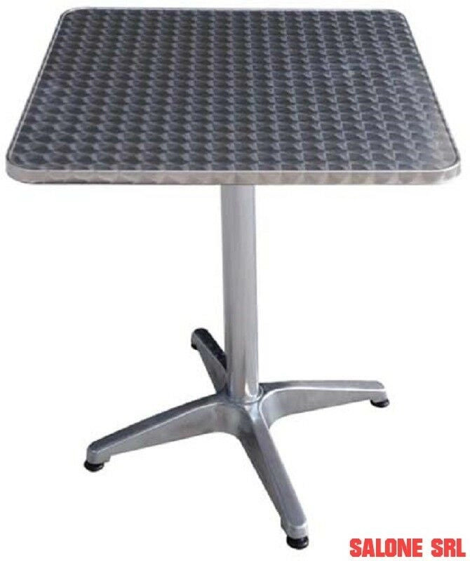 TAVOLO BAR SQUARE ALLUMINIO 60X60XH70 TAVOLINO
