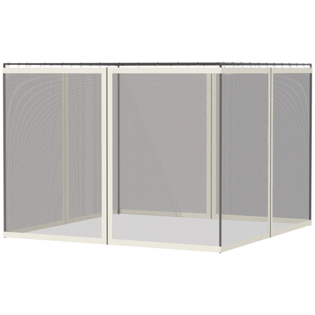 Moustiquaire per Gazebo Giardino ¨C zephmum ¨C 3x4 m Grigio