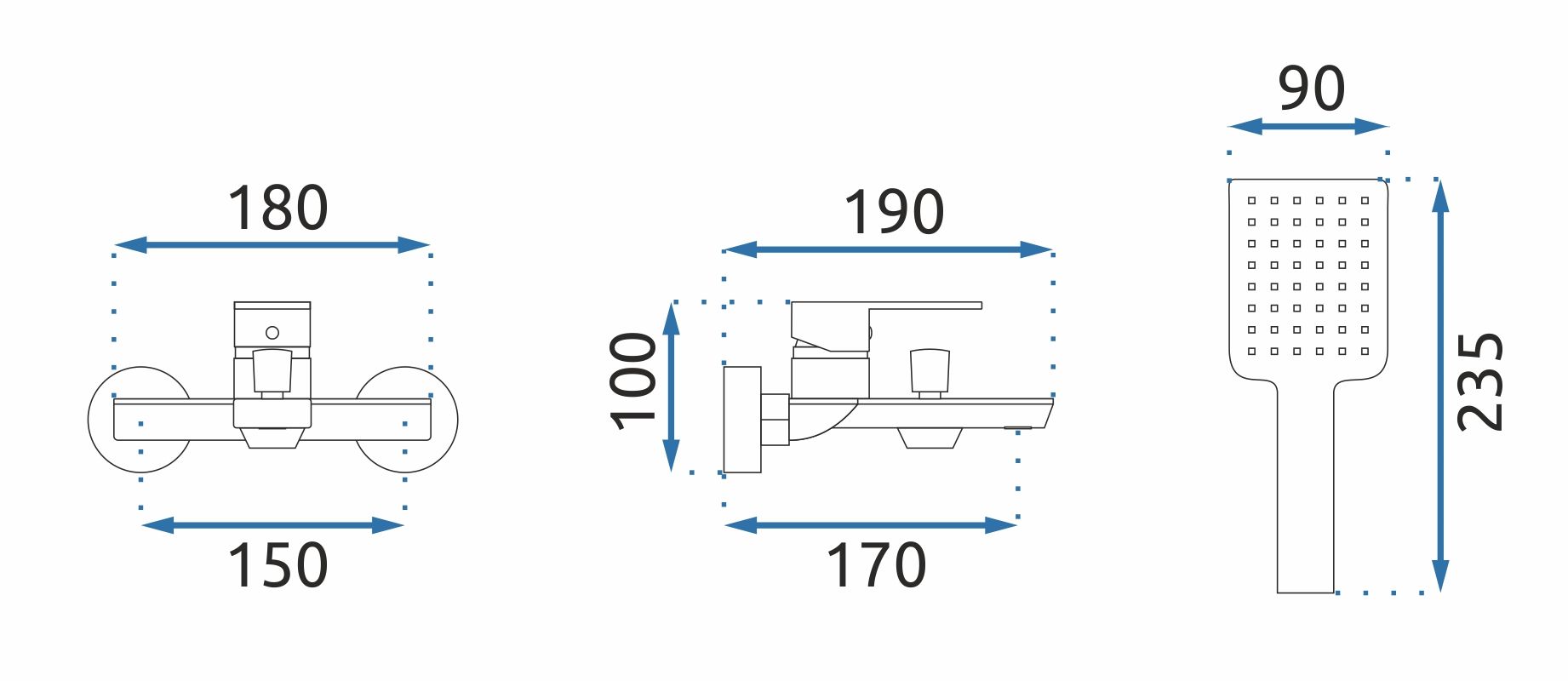 Rubinetto Da Vasca Rea Urban Black