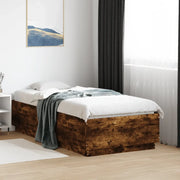 Giroletto-Struttura Letto Rovere Fumo 75x190 cm in Legno Multistrato 978797