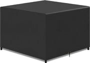 Housse per sedie da giardino rettangolare - Set di coperture esterne per sedie - Impermeabile e resistente al vento - Nera 250 x 200 x 80 cm - Tela Oxford - Resistente all'UV