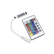 Mini Controller LED RGB, con Radiocomando 433,92Mhz, 5-24Vdc 6A (2A per canale), conf. RGB