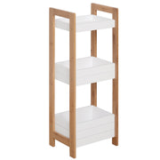 Mobile Bagno con Ripiani ¨C zephmum ¨C Bianco 27.5x20.8x74 cm