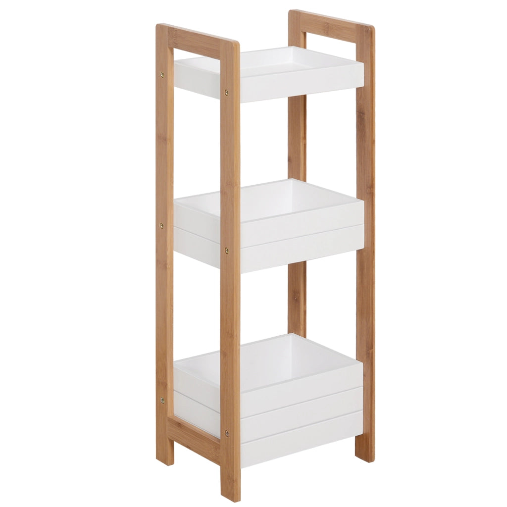 Mobile Bagno con Ripiani ¨C zephmum ¨C Bianco 27.5x20.8x74 cm