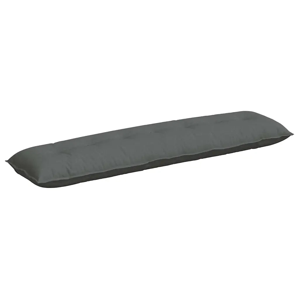 Cuscino per Schiena Grigio scuro 200 x 19 x 50 cm Tessuto