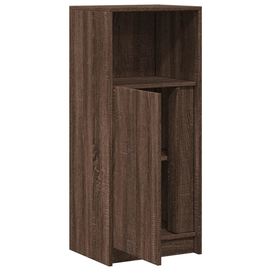 Credenza con LED-Buffet-Armadio da cucina Rovere Marrone 42,5x34x100cm Legno Multistrato