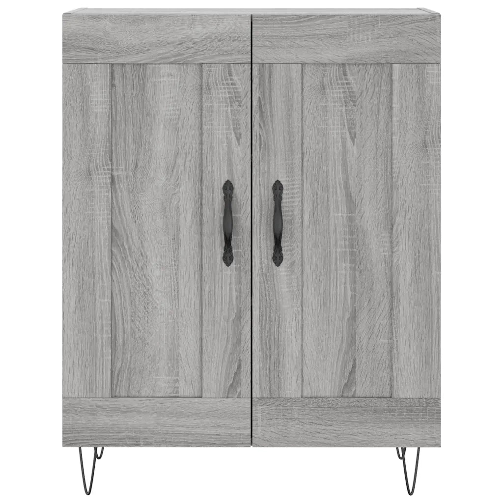 Credenza Grigio Sonoma 69,5x34x180 cm in Legno Multistrato 3198079