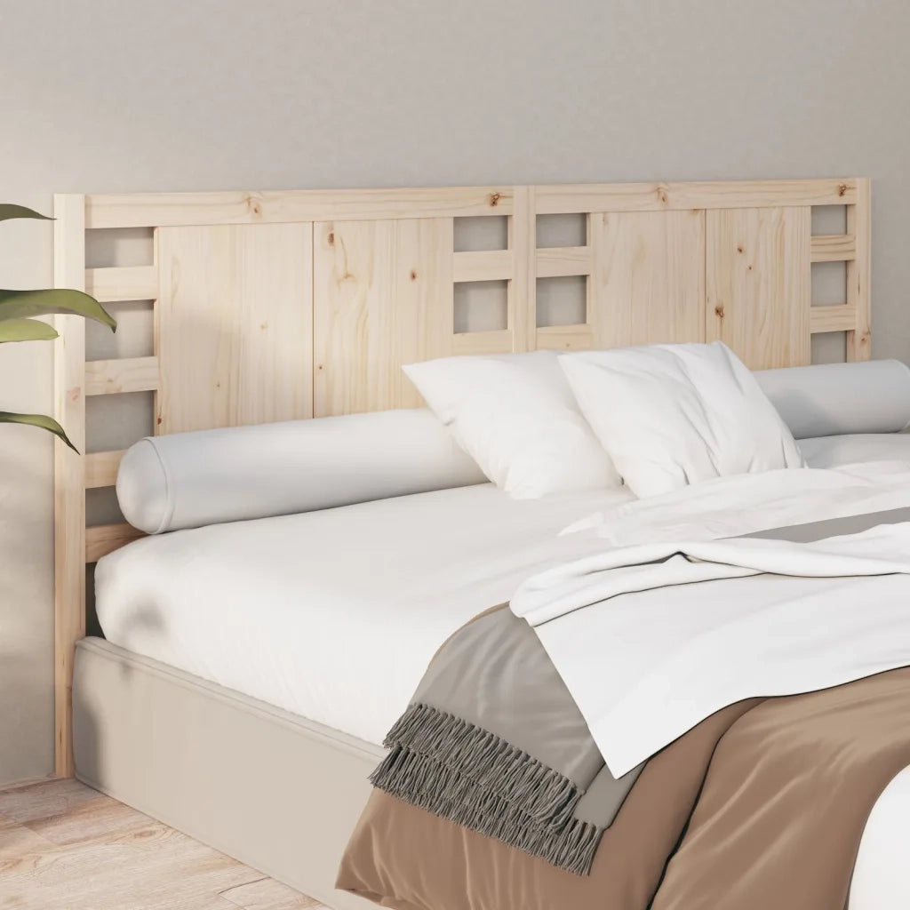 Testiera per Letto 141x4x100 cm in Legno Massello di Pino 818765