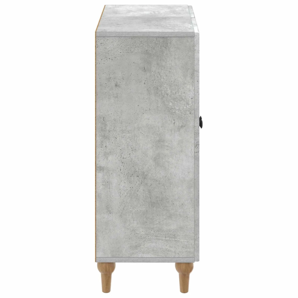 Mobiletto da Bagno ALKMAAR Grigio Cemento 59,5 x 31 x 80 cm 896178
