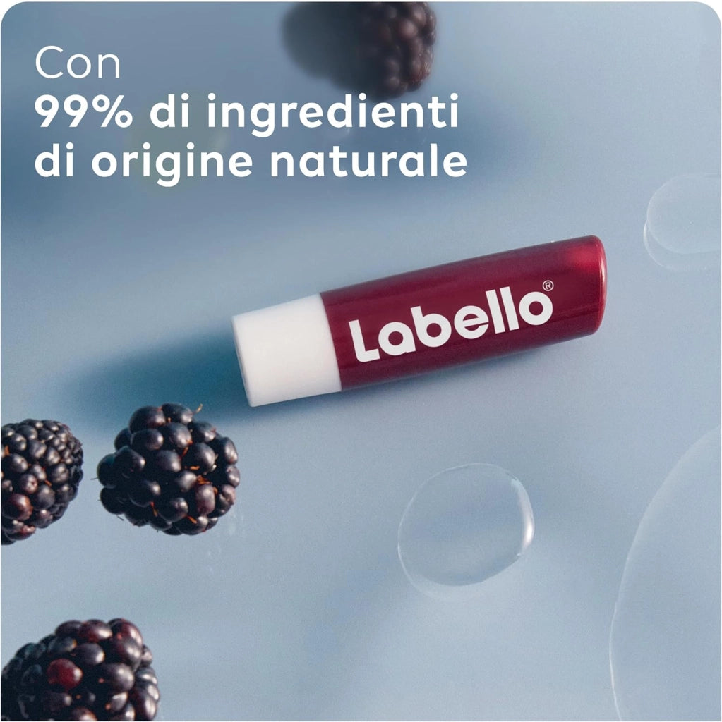 SET 4 LABELLO BALSAMO LABBRA BLACKBERRY SHINE STICK 4.8 GR AROMA DI MORE