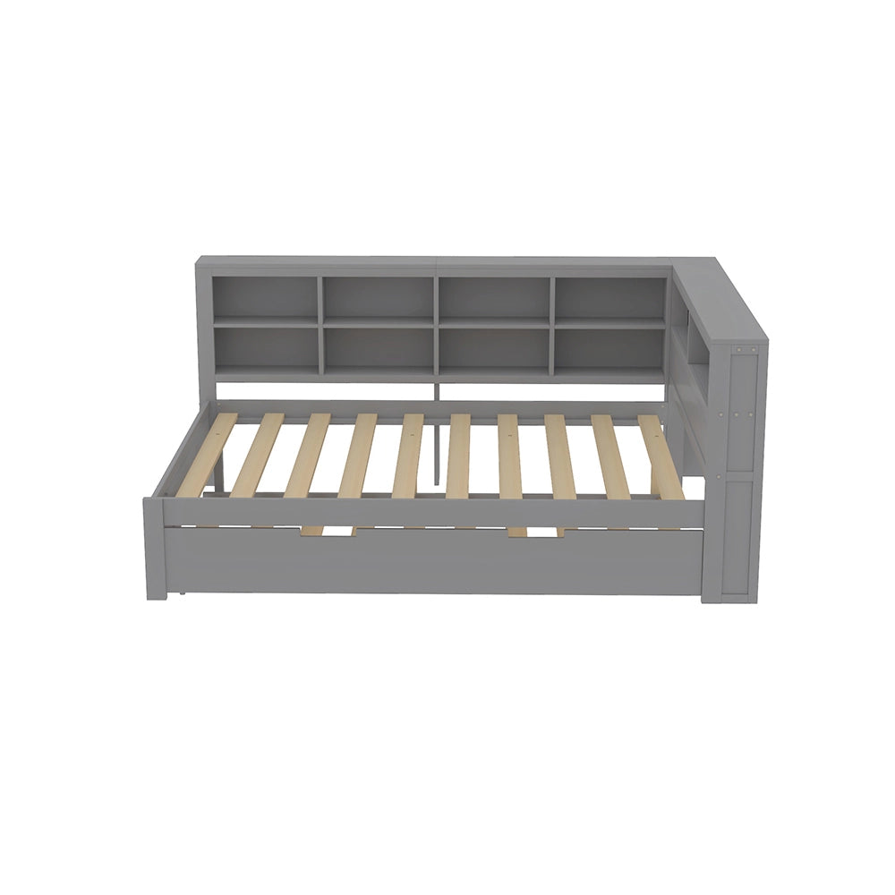 Divano letto matrimoniale - Xylo - 140x200 cm - Grigio - Trasformabile