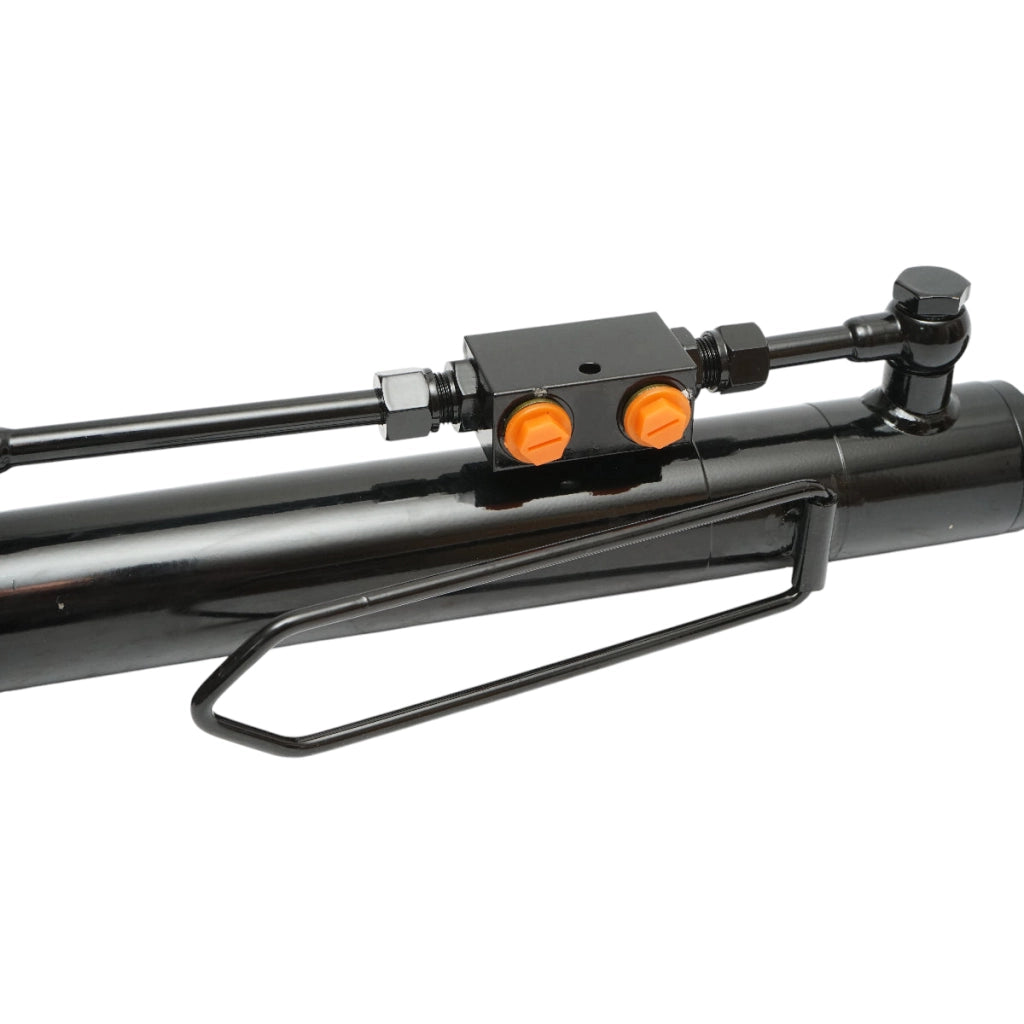 Terzo punto centrale regolabile idraulico, categoria 2–2, lunghezza chiusa 600 mm, corsa 280 mm.