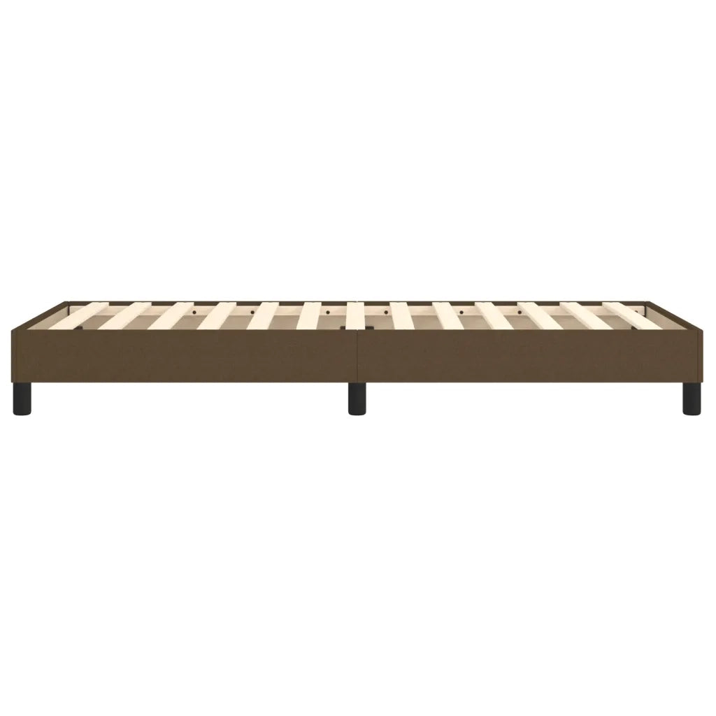 Giroletto senza Materasso Marrone Scuro 80x200 cm Tessuto