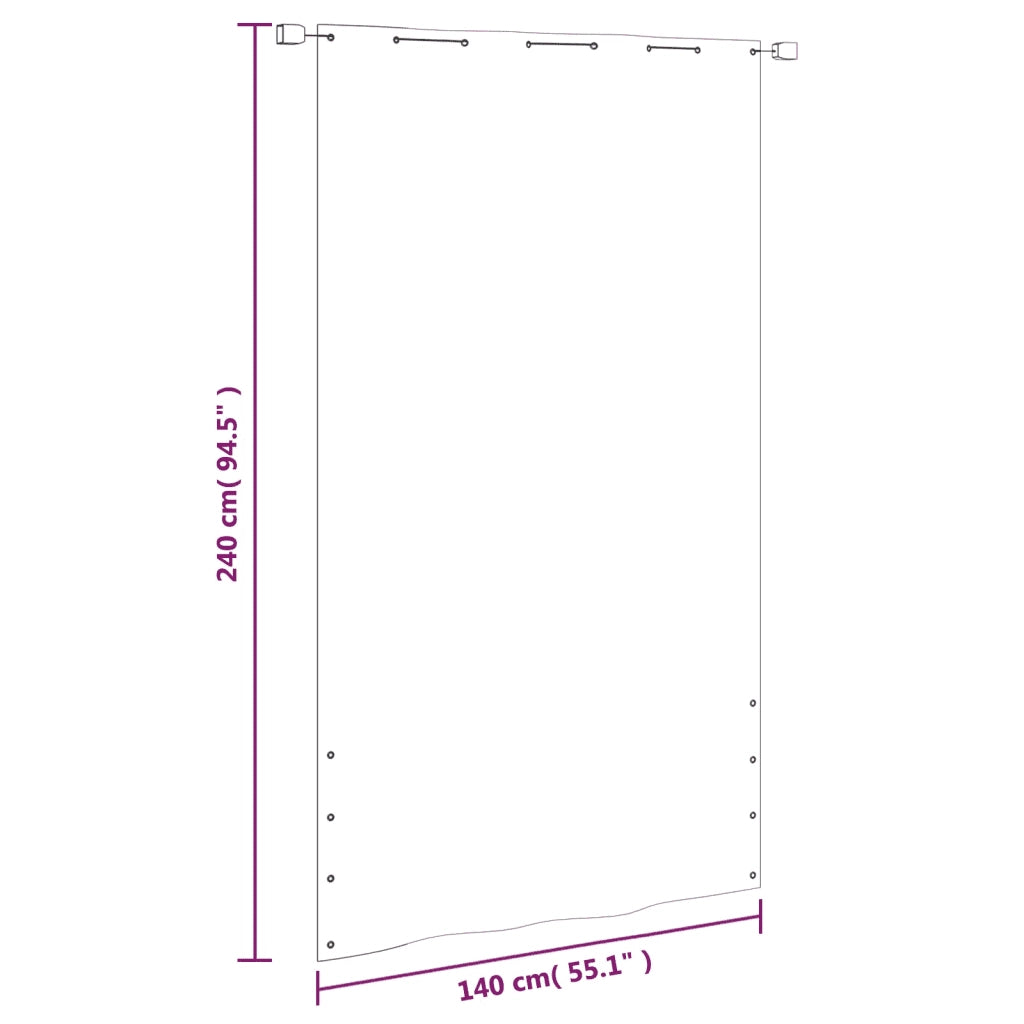 Paravento per Balcone-Pannello per balcone Verde Chiaro 140x240 cm in Tessuto Oxford
