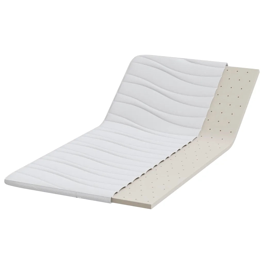 Topper per materasso Bianco 90 x 200 cm Tessuto a maglia 4106415