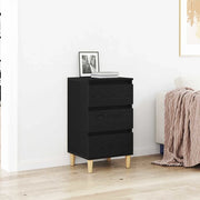 Armadio da Notte Rovere Nero 40 x 35 x 70 cm Legno multistrato 863429