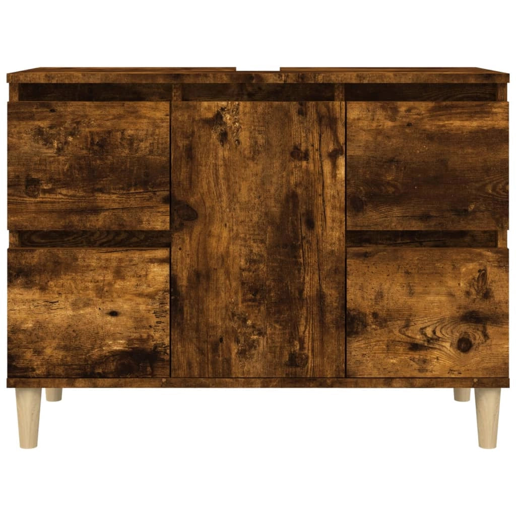 Mobile lavabo/lavabo 80 x 33 x 60 cm in legno laccato rovere affumicato 02_0006820