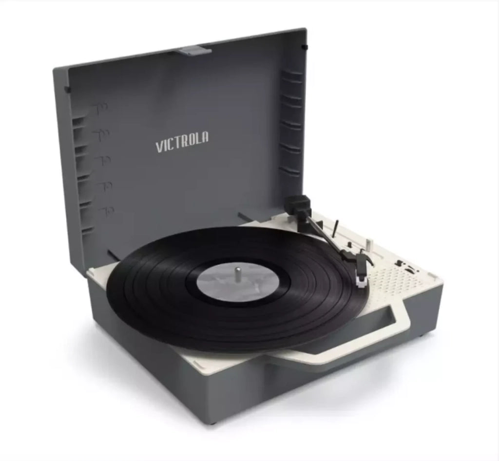 Victrola, Giradischi ReSpin, Bluetooth, Tecnologia Vinyl Stream, colore Grigio