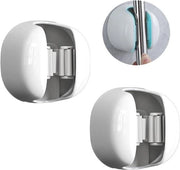 Organizzatore di spazzole adesivo per parete per 2 spazzole, organizzatore di detersivi per cucina e bagno