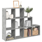 Libreria 4 Ripiani Grigio Cemento 137,5x29x103,5 cm Truciolato 857979