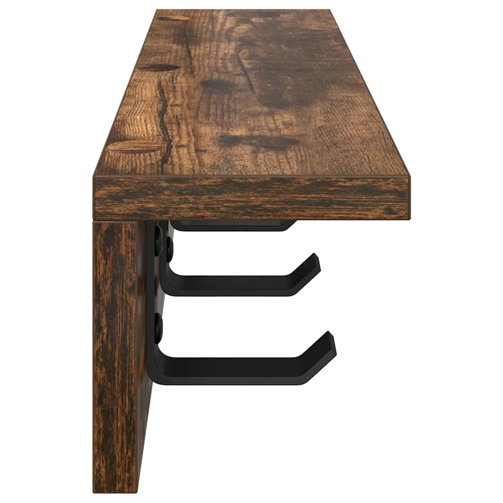 Appendiabiti a muro Rovere fum¨¦ 40 x 10,5 x 10,5 cm CFW4893242