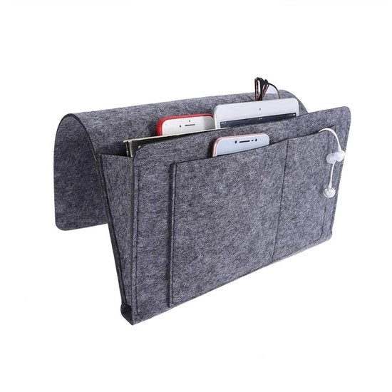 Organizzatore di accessori per divano con tasche per telecomando, telefono e altro