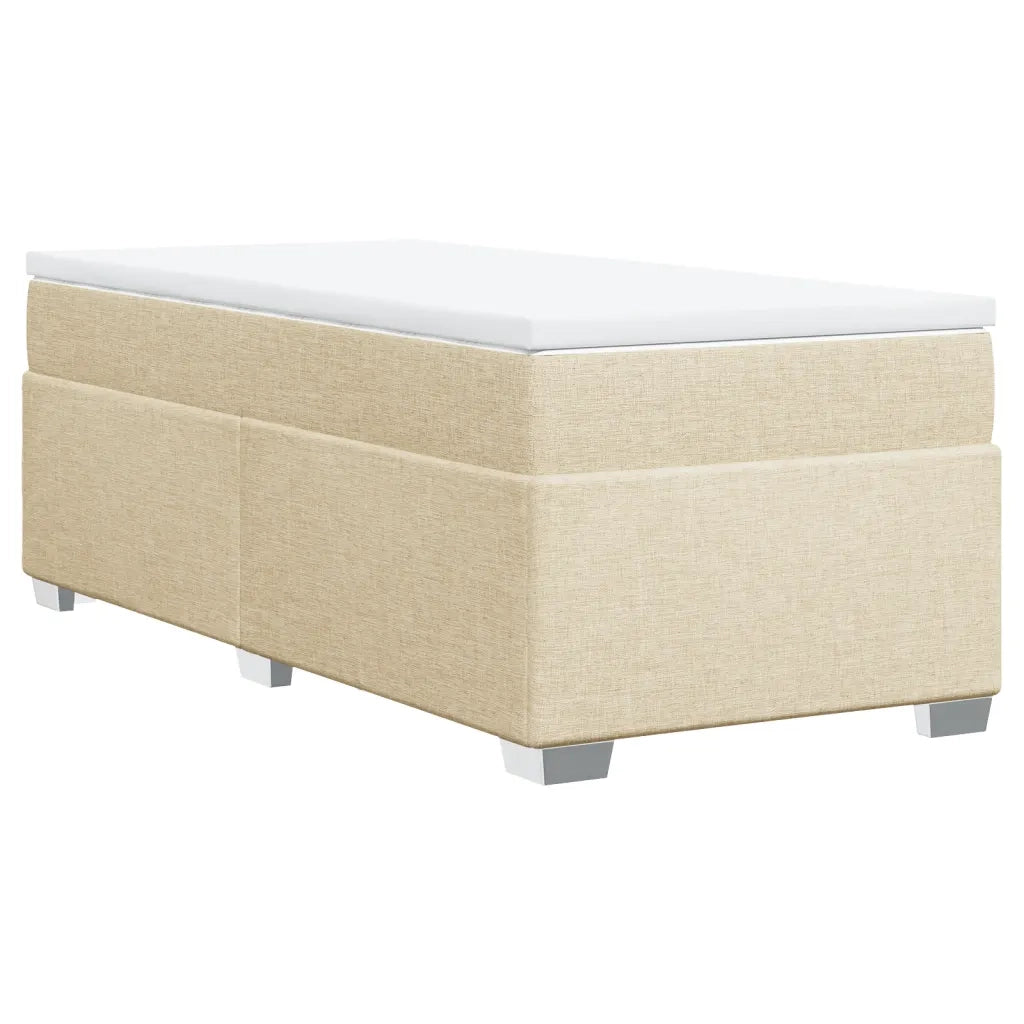 Giroletto a Molle con Materasso Crema 80x200 cm inTessuto 3285093