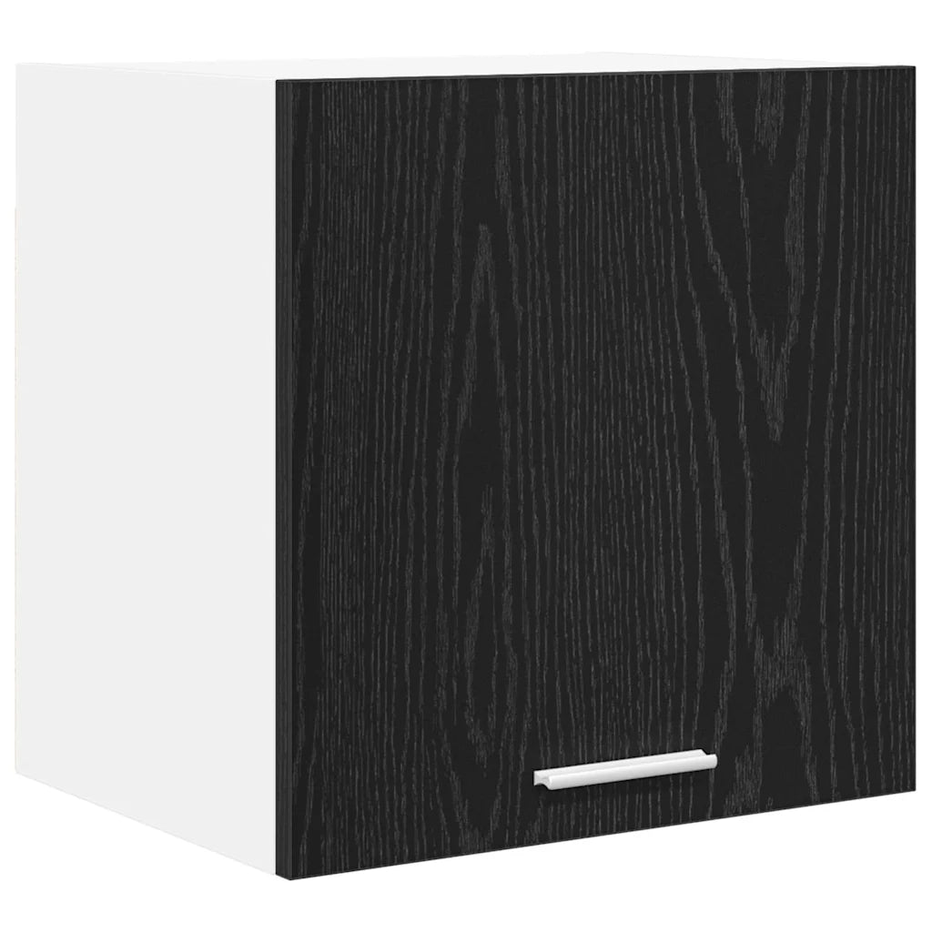 Armadio pensile con porta Rovere Nero e Bianco 40 x 31 x 40 cm