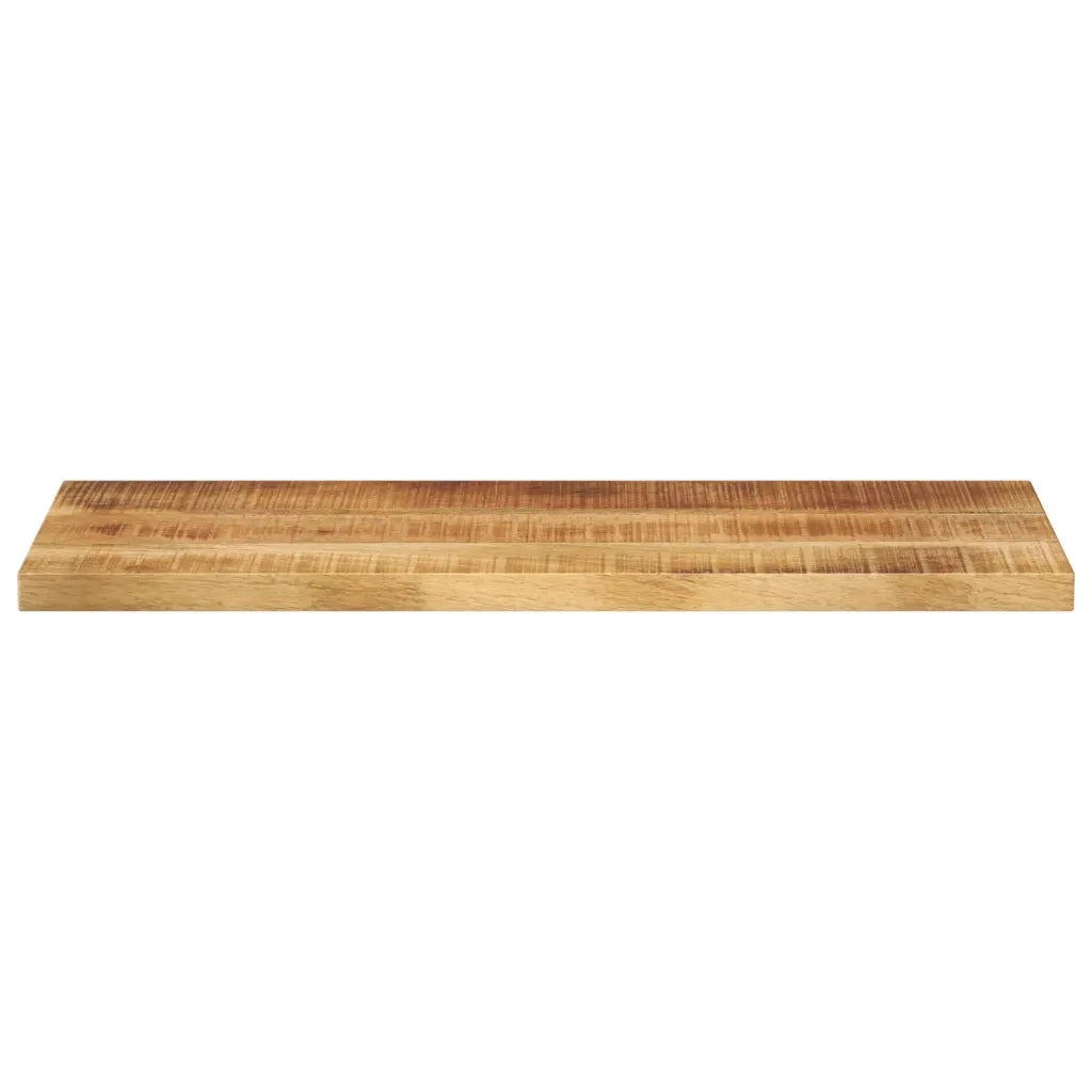 Piano per Tavolo 90x20x2,5cm Rettangolare Legno di Mango Grezzo 371284