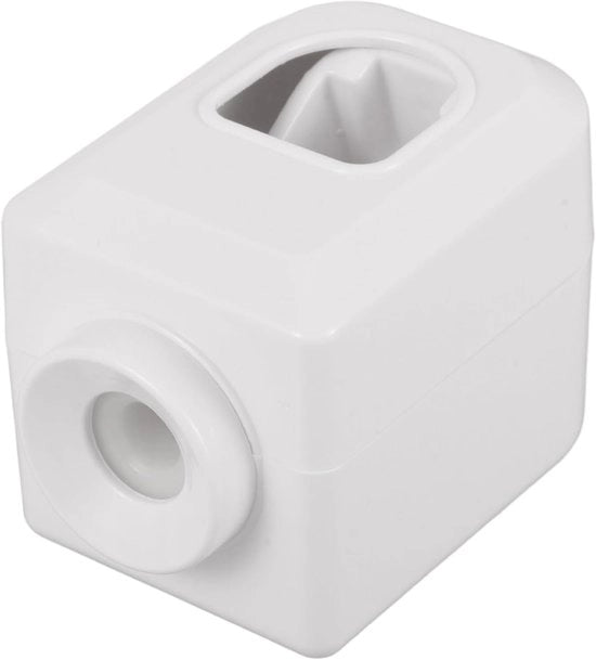 Dispensatore di dentifricio per parete, progettato in ABS, contenitore di dentifricio duraturo per la stanza da bagno, facile da installare