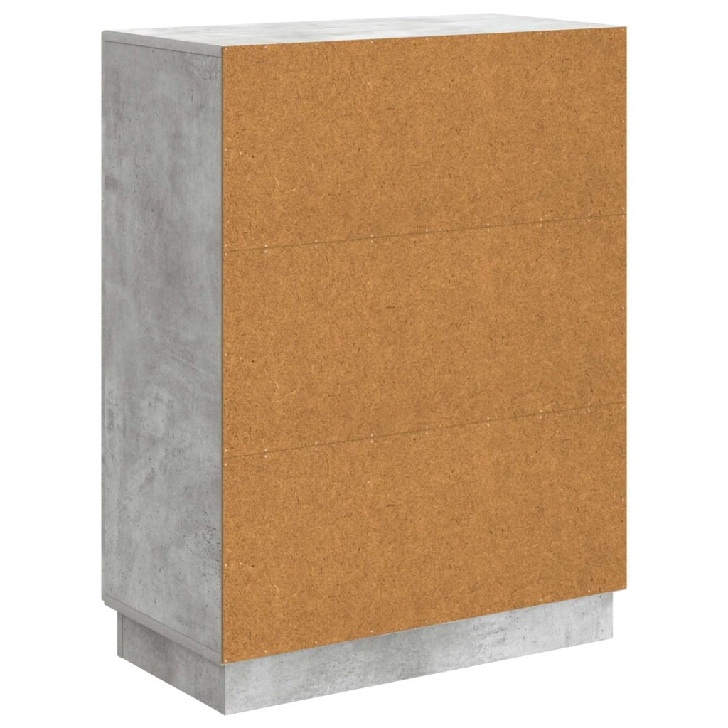 Credenza Grigio Cemento 66 x 34,5 x 87 cm Legno ingegnerizzato