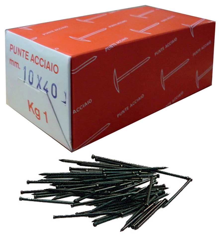 SC CHIODI TESTA GRUPPINO ACCIAIO 7X20  80 G*- CBD di BORGHETTI- 10,0 pz