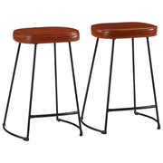 Sgabelli da Bar 2 pz Marrone Scuro 41x29x62 cm