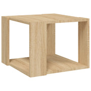 Tavolino da Salotto-Tavolino da soggiorno Rovere Sonoma 40x40x43 cm Legno Multistrato