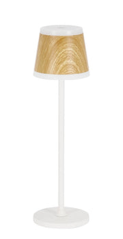 Lampada  da Tavolo Ø11x38,5 cm in Metallo Klara Bianca