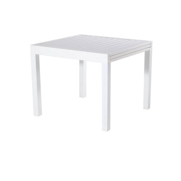 TAVOLO SARDEGNA QUADRATO BIANCO 90/180X90XH74CM - BIACCHI E,