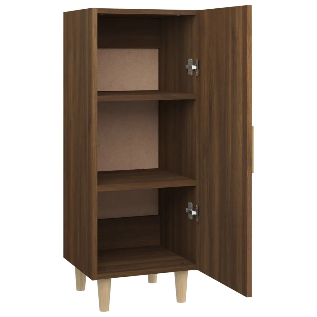 Credenza Rovere Marrone 34,5x34x90 cm in Legno Multistrato 817404