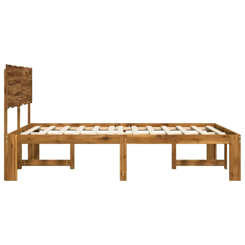 Letto matrimoniale con testiera ROSTOCK Naturale 193 x 203 cm 3405502