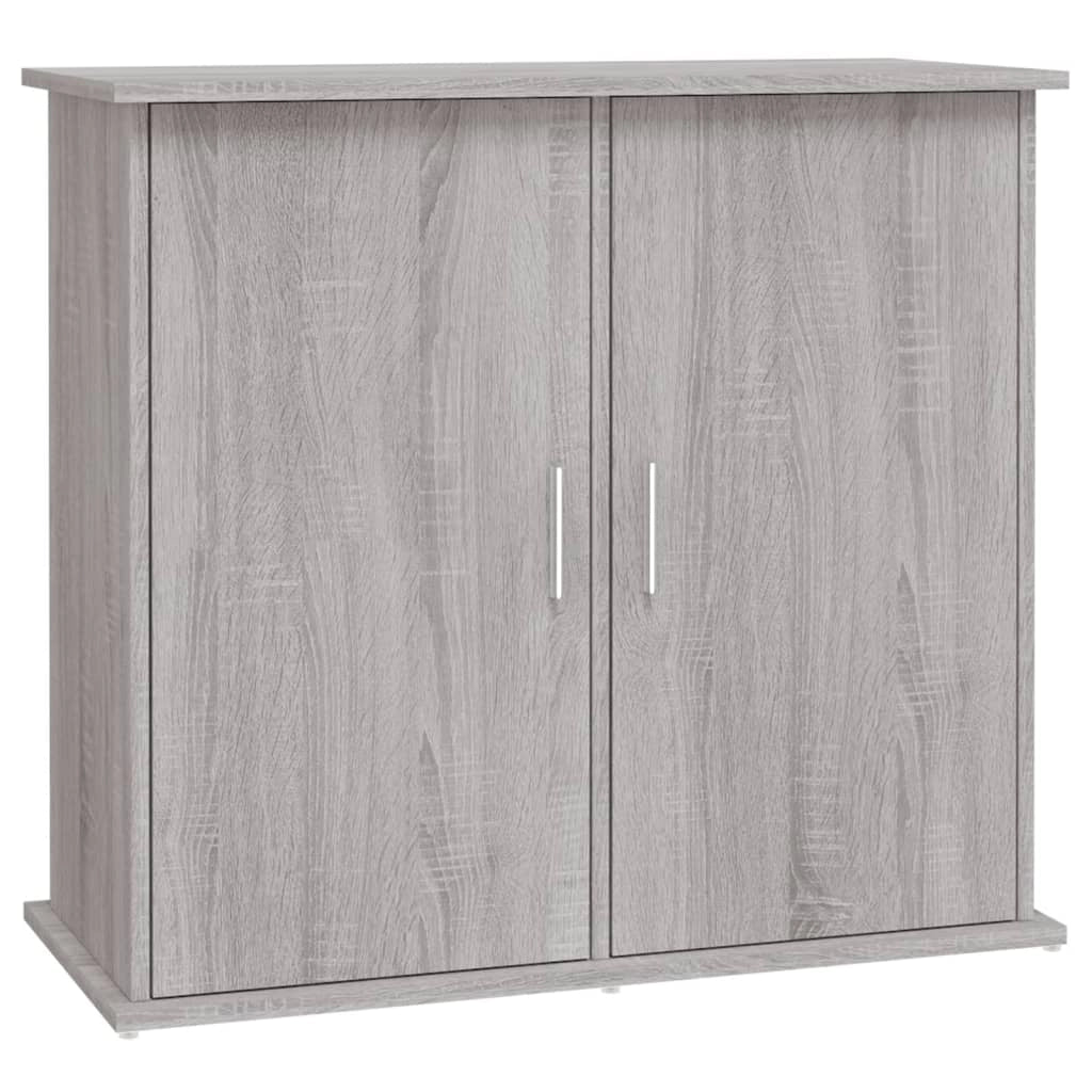 Supporto base per mobiletto acquario mobili Sonoma 81 x 36 x 73 cm legno ingegnerizzato grigio 02_0045094