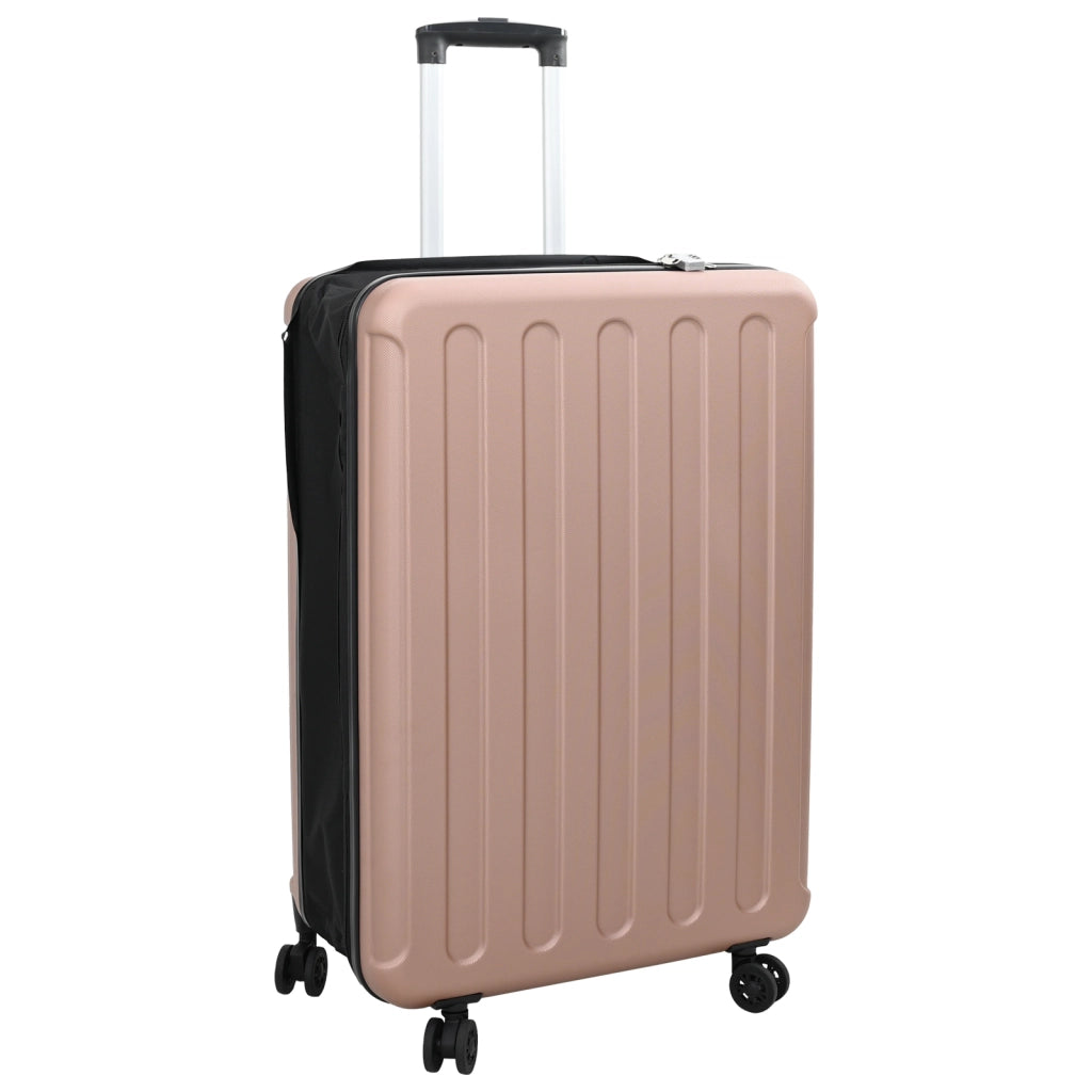 Valigia Pieghevole Rigida 28'' Rosa Oro 50x30x76 cm ABS