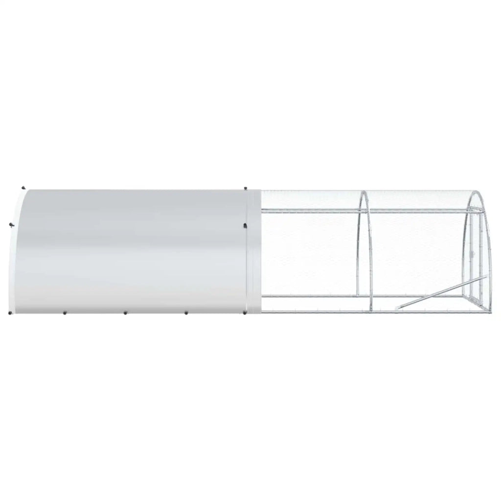 Pollaio Argento 400 x 150 x 100 cm Acciaio zincato 3434666