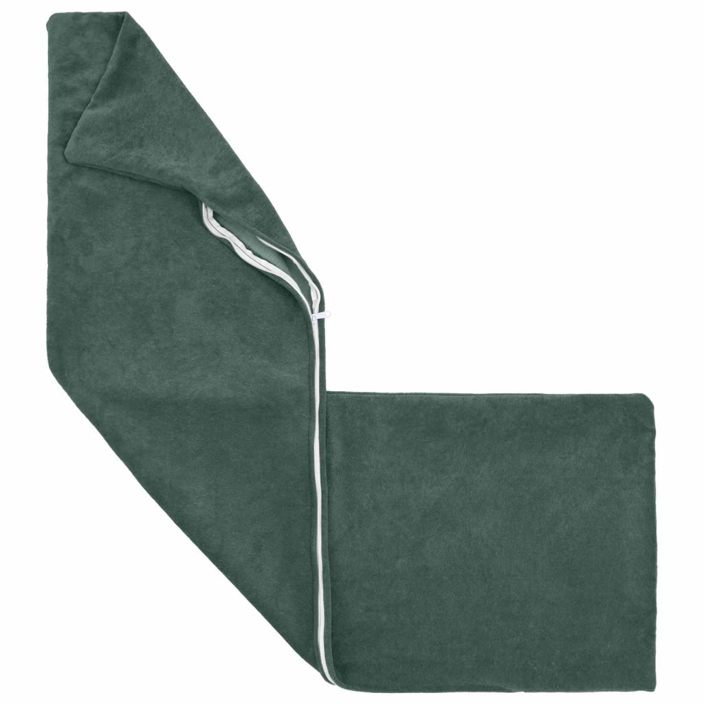 Cuscino con cuscino HEERLEN 2 pz Blu mare Fleece in microfibra 926222