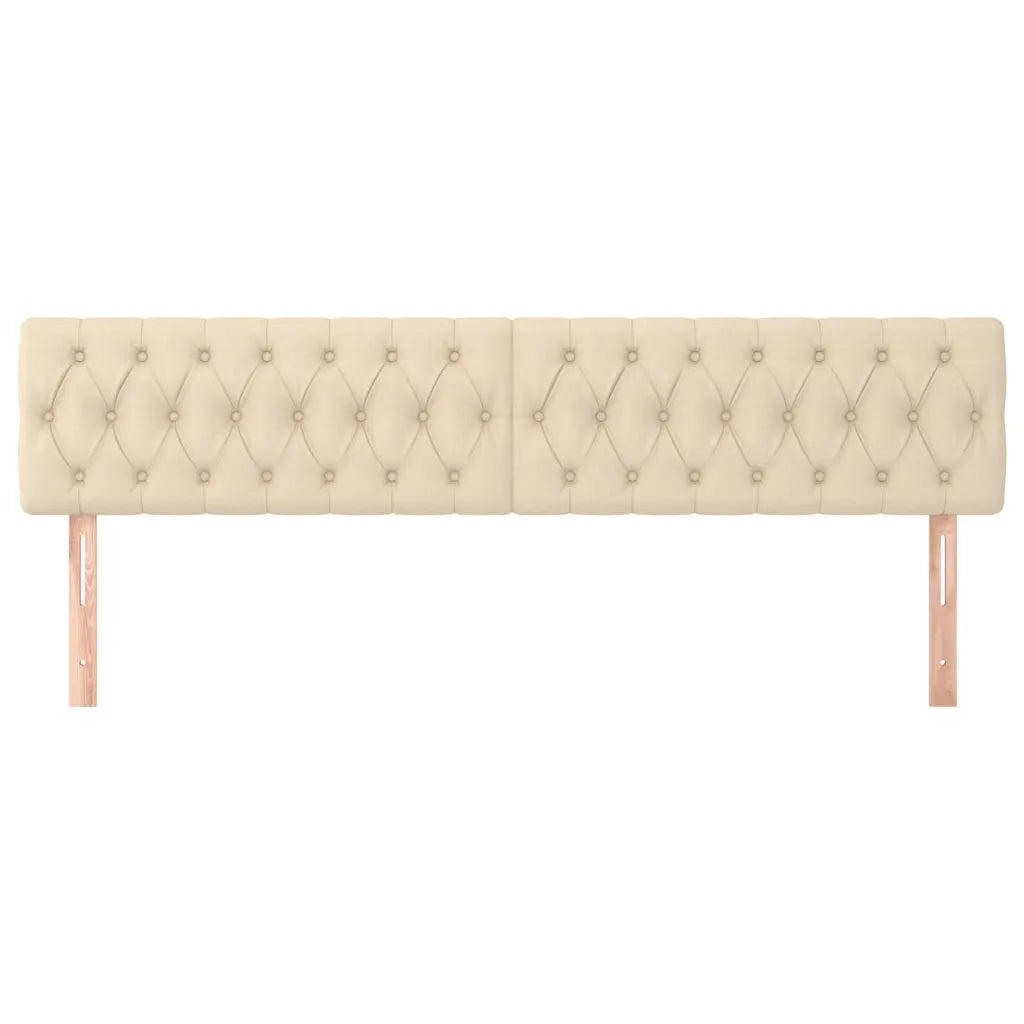 Testiera | Testata Crema 180x7x78/88 cm in Tessuto