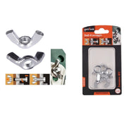 Trade Shop - Set 5 Pezzi Dadi Di Serraggio Dado Con Alette Filettatura M10 Fissaggio 93330 -