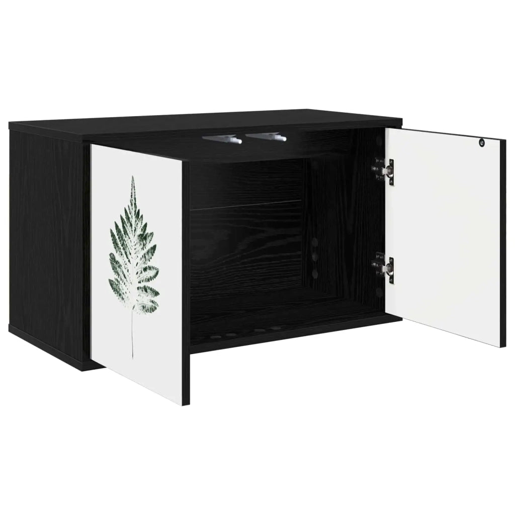 Mobile TV da Parete HANAU 69 x 33 x 40 cm Rovere Nero 8007142