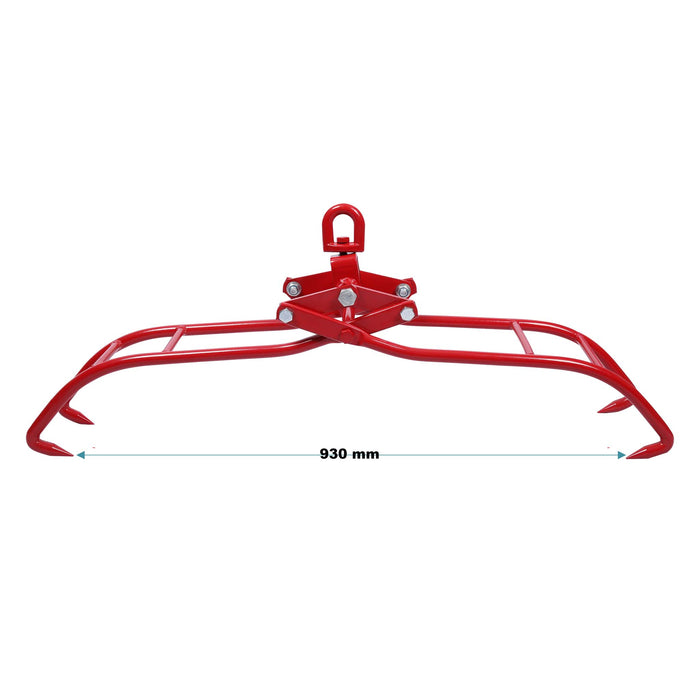 Pinza forestale per legna e tronchi fino a 930 mm 1000 kg di forza di trazione 4 artigli