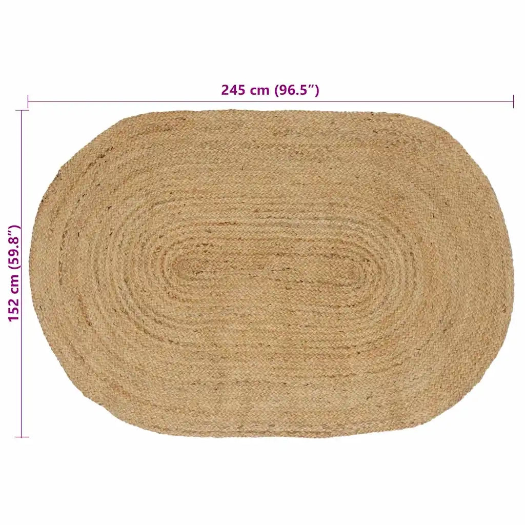 Tappeti per area Naturale 152 x 245 cm Juta