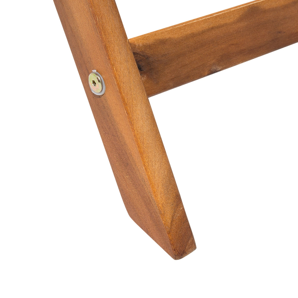 Tavolo da pranzo da giardino in legno di acacia scuro 140 x 75 cm pieghevole da esterno a 6 posti rettangolare