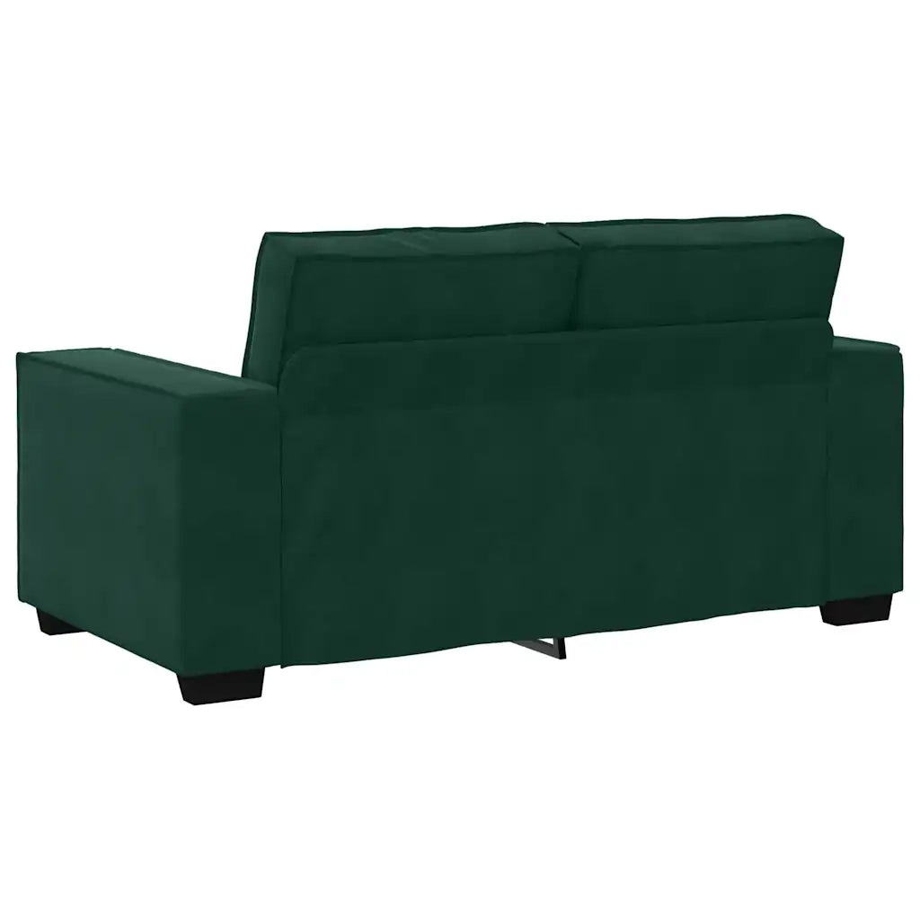 Set di Divani 2 pz con Cuscini Verde scuro in Velluto 3324702